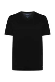 Hemington - Siyah V Yaka Basic T-Shirt