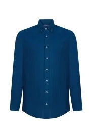 Hemington - Petrol Mavisi Slim Fit Spor Gömlek Hemington - Petrol Mavisi Slim Fit Spor Gömlek