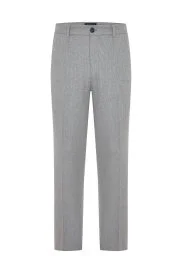 Hemington - Yün Kaşmir Açık Gri Flanel Chino Pantolon