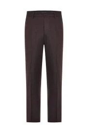 Hemington - Yün Kaşmir Kahverengi Flanel Chino Pantolon Hemington - Yün Kaşmir Kahverengi Flanel Chino Pantolon