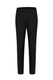 Hemington - Yün Kaşmir Siyah Flanel Chino Pantolon