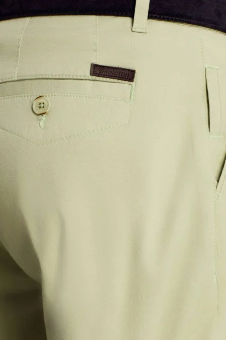 Saf Pamuk Açık Yeşil Yazlık Chino Pantolon