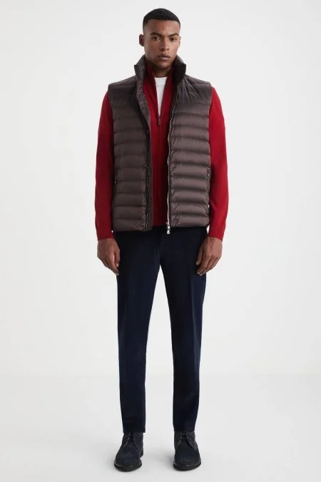 Bordo Activewear Kaz Tüyü Şişme Yelek