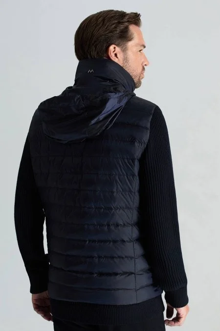 Lacivert Activewear Kaz Tüyü Şişme Yelek