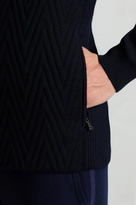 Activewear Merino Yün Lacivert Yelek