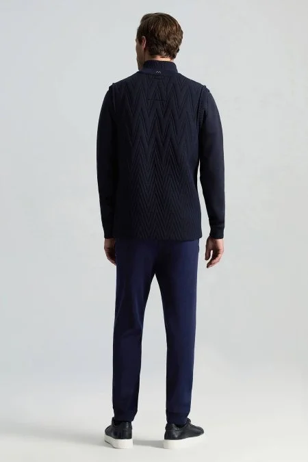 Activewear Merino Yün Lacivert Yelek