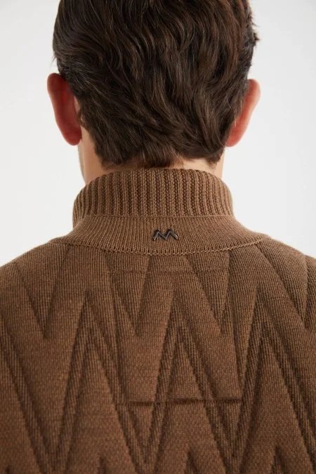 Activewear Merino Yün Tütün Rengi Yelek