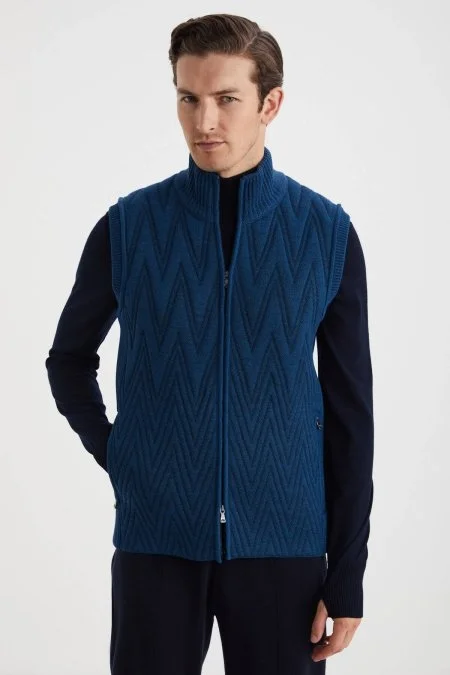 Activewear Merino Yün Yeşil Yelek