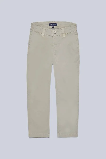 Bej Yazlık Çocuk Chino Pantolon