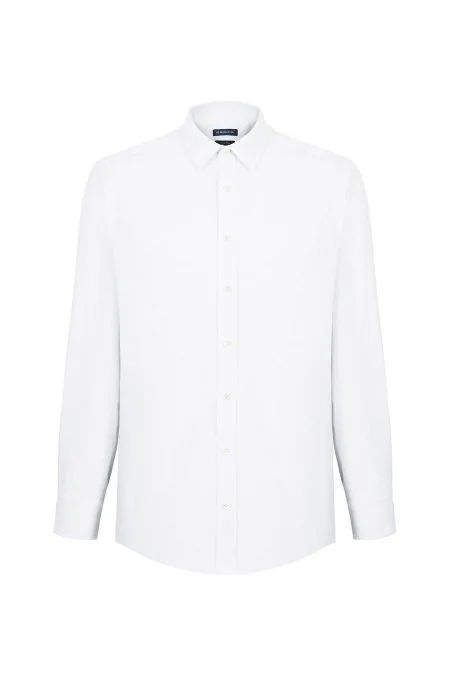 Beyaz Saf Pamuk Gömlek