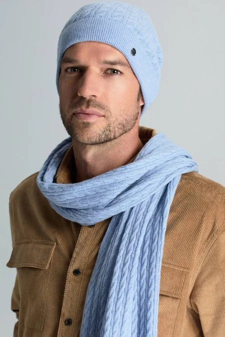 Lambswool Yün Buz Mavisi Bere