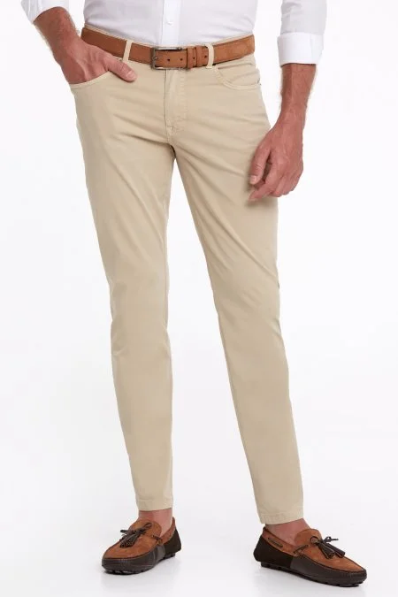 Slim Fit 5 Cep Kum Rengi Chino Pantolon