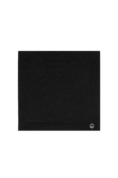 Çizgi Desenli Lacivert Örgü Mendil