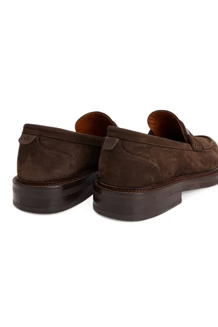 Doğal Deri Koyu Kahverengi Loafer