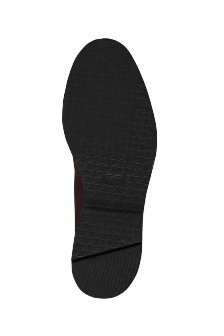 Doğal Süet Deri El Yapımı Kahverengi Bot