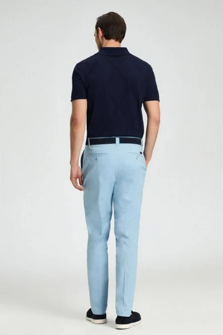 Gök Mavisi Yazlık Chino Pantolon
