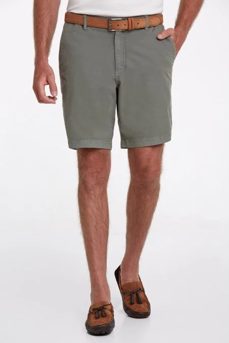 Haki Beli Lastikli Şort