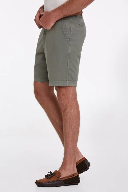 Haki Beli Lastikli Şort