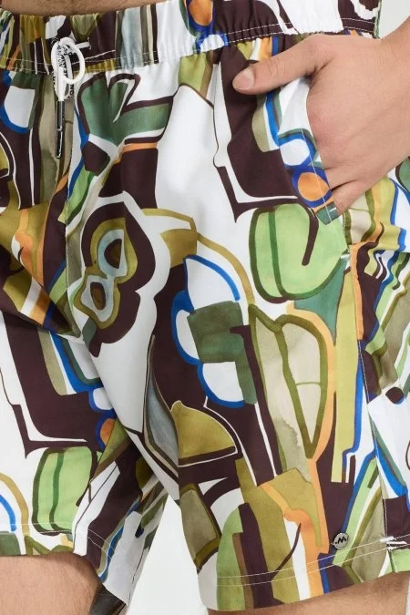 Haki Desen Özel Kesim Quick Dry Mayo