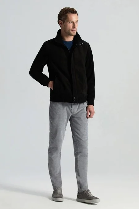 Kaşmir Pamuk Karışım 5 Cep Açık Gri Pantolon