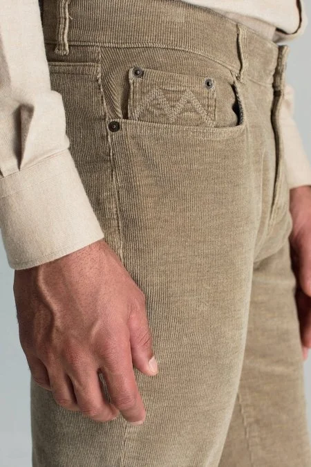 Kaşmir Pamuk Karışım 5 Cep Camel Pantolon