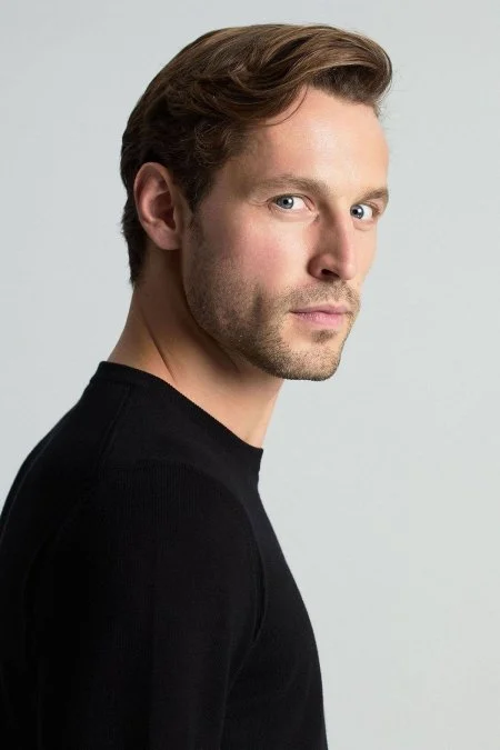 Kaşmir Pamuk Karışım Siyah Triko