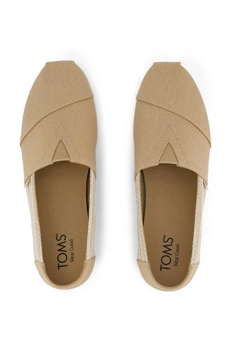 Klasik Çizgili Bej Espadril - Toms