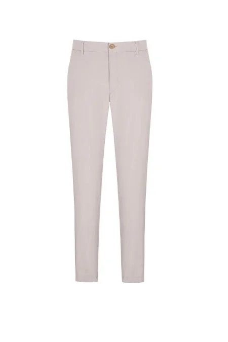 Krem Rengi Yazlık Chino Pantolon