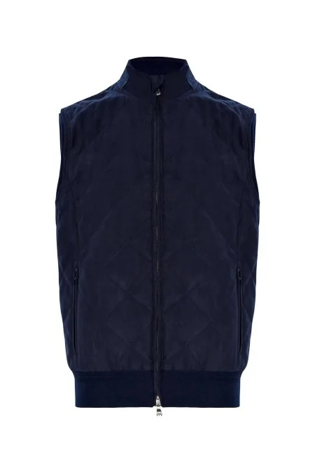 Lacivert Kapitone Yelek