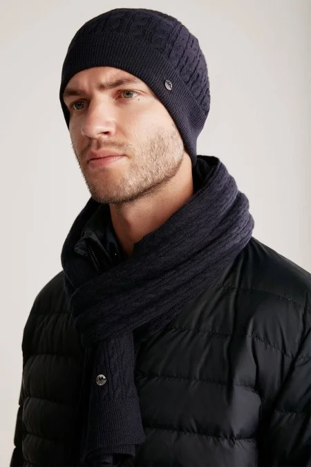 Lambswool Yün Lacivert Bere