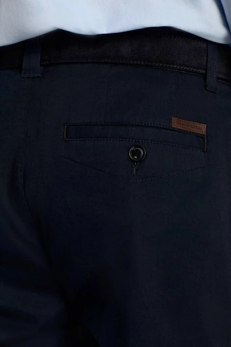 Lacivert Pamuk Karışım Yazlık Chino Pantolon