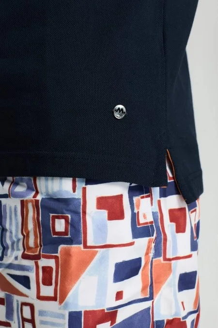 Pike Pamuk Lacivert Polo T-Shirt