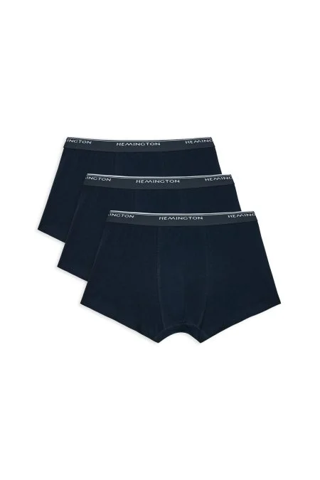 Lacivert Üçlü Boxer Seti