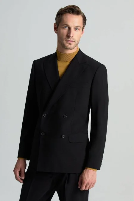 Lupetto Yaka Merino Yün Sarı Triko