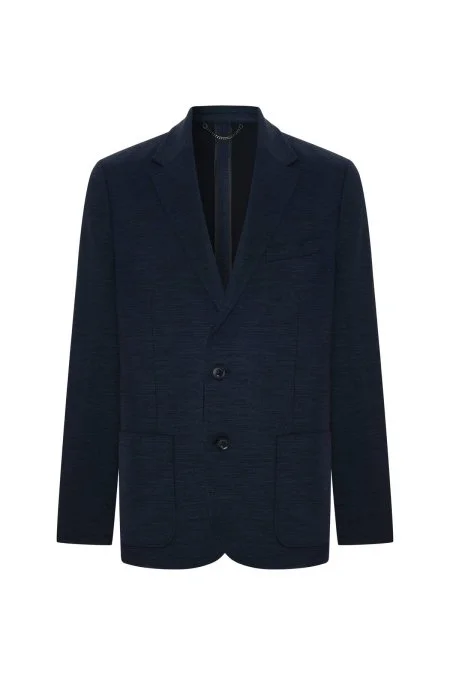 Lyocell Kumaş Lacivert Blazer Ceket