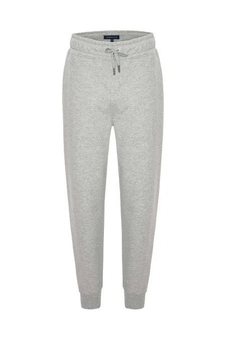 M Logolu Açık Gri Jogger Pantolon