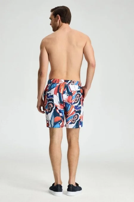 Mavi Desen Özel Kesim Quick Dry Mayo