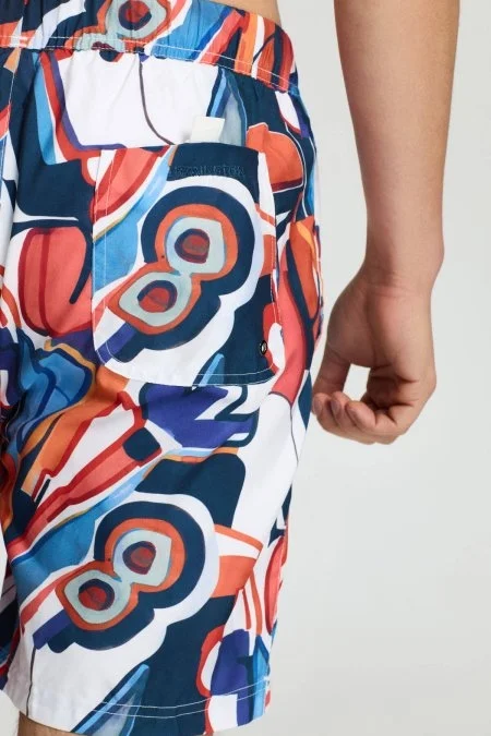 Mavi Desen Özel Kesim Quick Dry Mayo