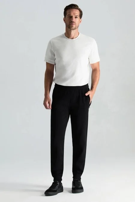 Merino Yün Siyah Triko Pantolon