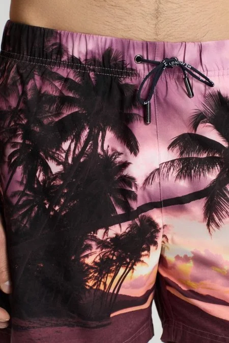 Palmiye Desen Pembe Quick Dry Mayo