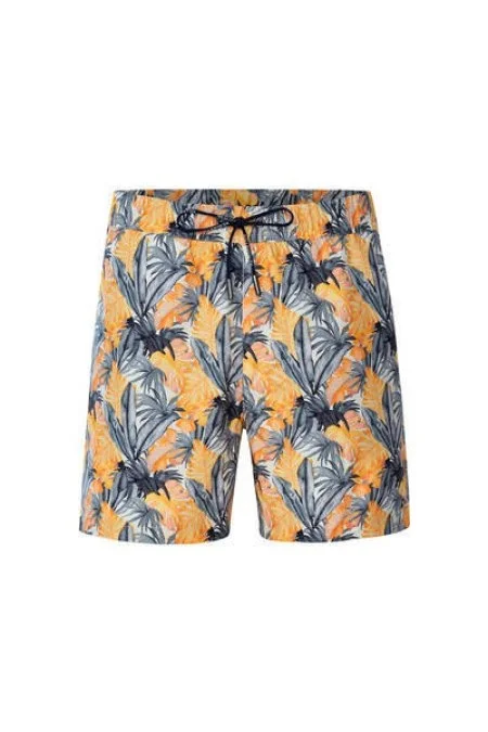 Palmiye Desen Sarı-Gri Quick Dry Mayo