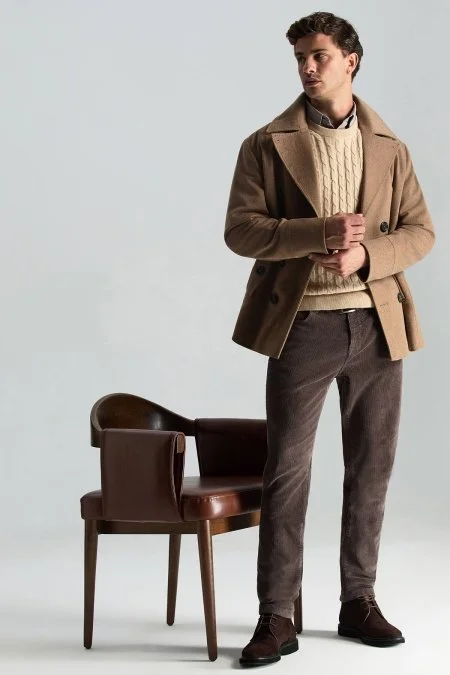 Pamuk Karışım 5 Cep Koyu Kahverengi Kadife Pantolon Pamuk Karışım 5 Cep Koyu Kahverengi Kadife Pantolon