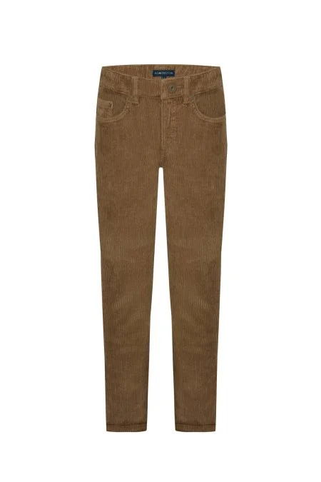 Pamuk Karışım 5 Cep Tütün Rengi Kadife Çocuk Pantolon