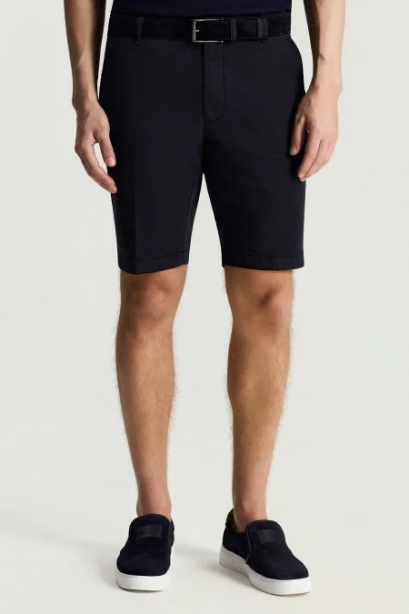 Pamuk Karışım Lacivert Chino Şort