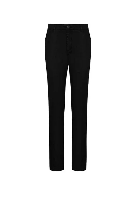 Pamuklu Siyah Regular Fit Chino Pantolon