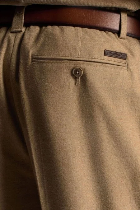 Pamuk Kaşmir Karışım Camel Chino Pantolon