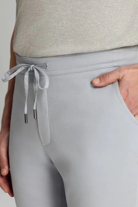 Pamuk Tencel Karışım Açık Mavi Relax Chino Pantolon