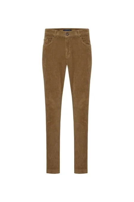 Pamuklu 5 Cep Tütün Rengi Pantolon