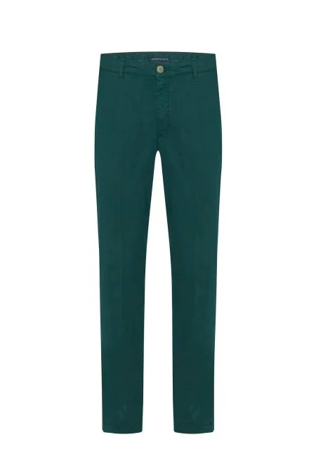 Pamuklu Koyu Yeşil Regular Fit Chino Pantolon