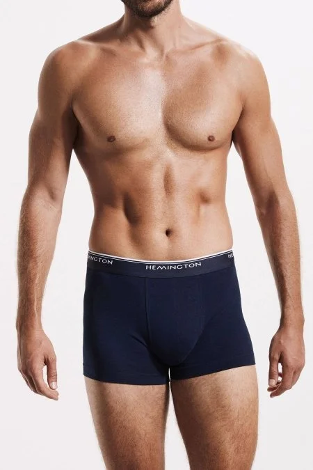 Pamuklu Lacivert Boxer